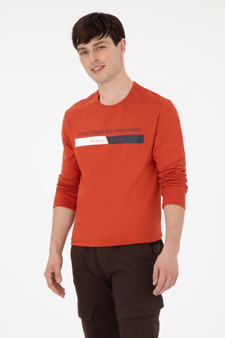 Erkek Kiremit Sweatshirt