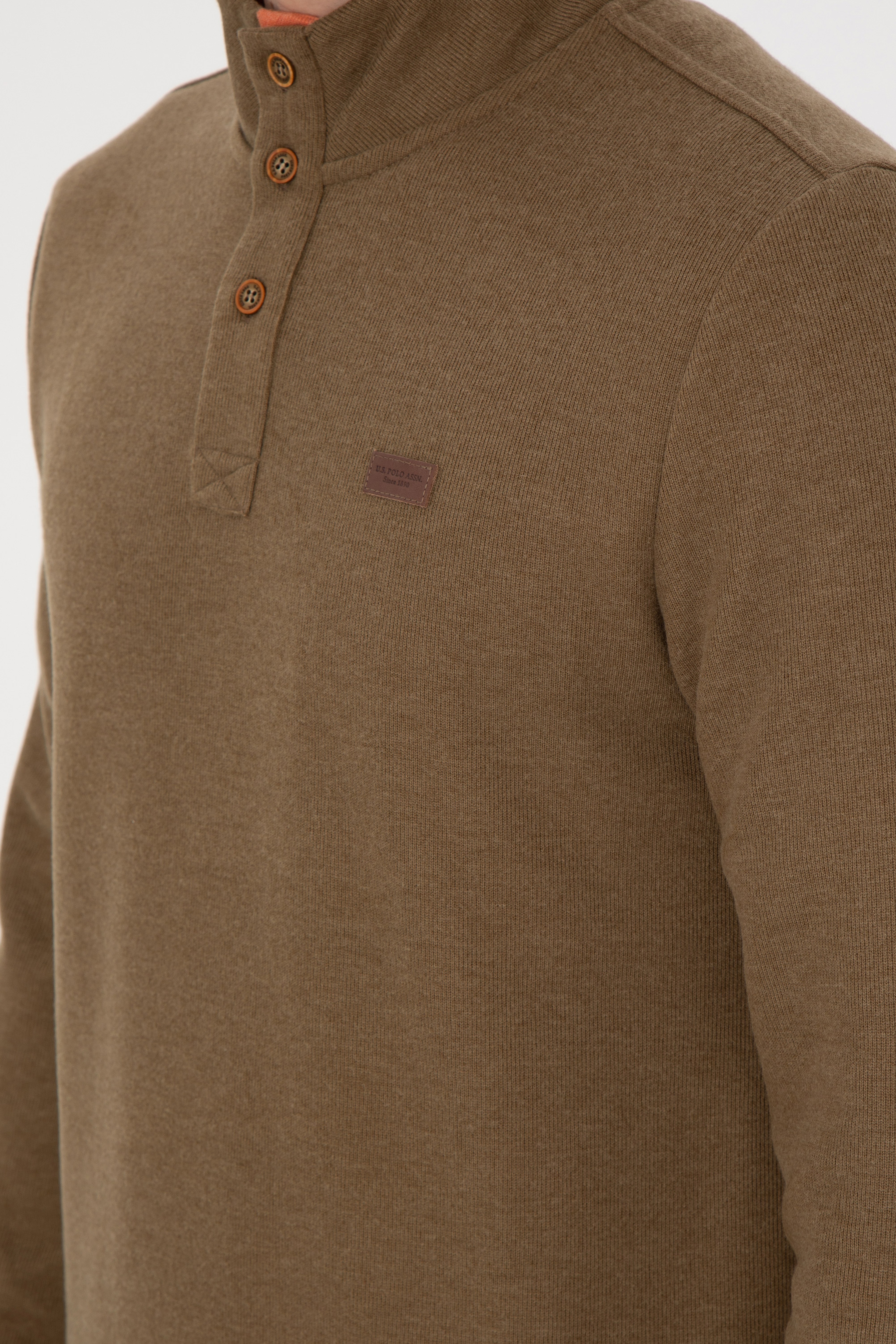 Erkek Haki Sweatshirt - Image 7