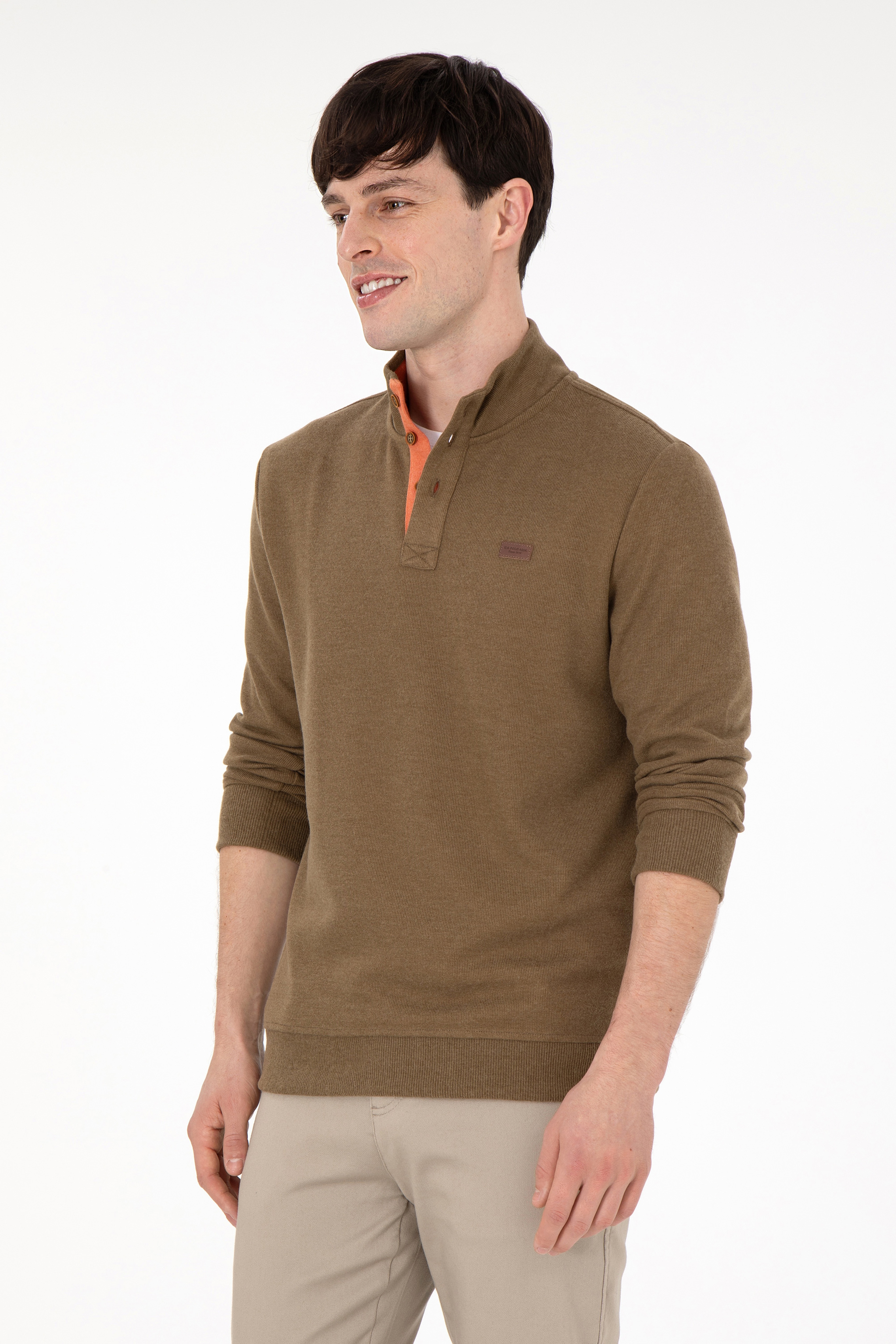 Erkek Haki Sweatshirt