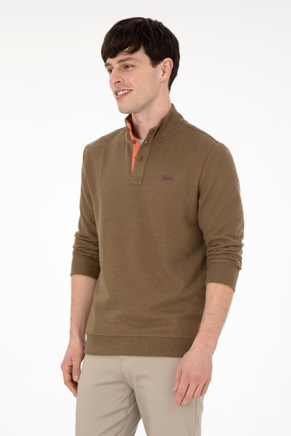 Erkek Haki Sweatshirt