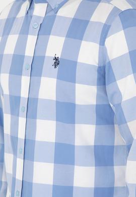 Erkek Açık Mavi Uzun Kollu Gömlek - 50296595023