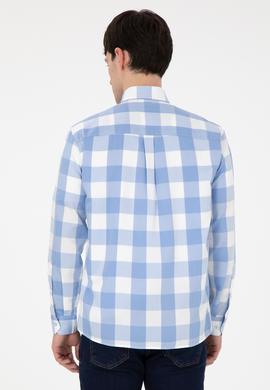 Erkek Açık Mavi Uzun Kollu Gömlek - 50296595023