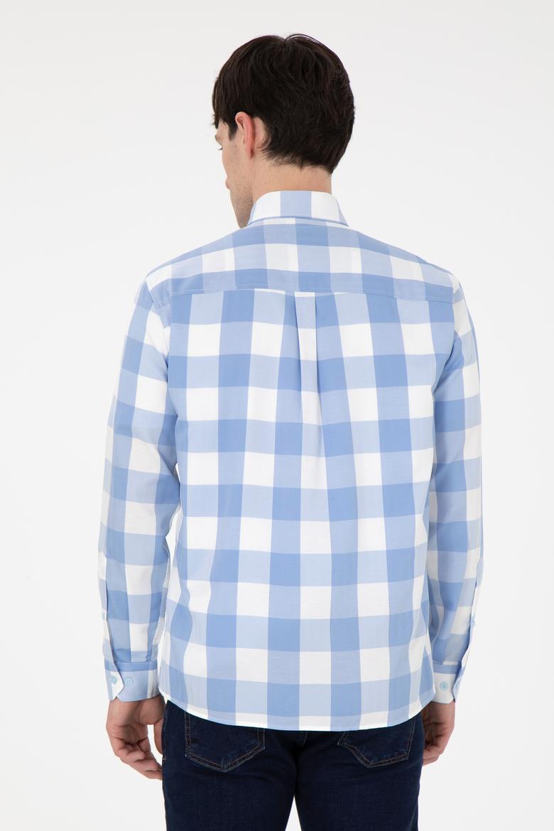 Erkek Açık Mavi Uzun Kollu Gömlek - 50296595023