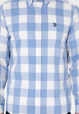 Erkek Açık Mavi Uzun Kollu Gömlek - 50296595023