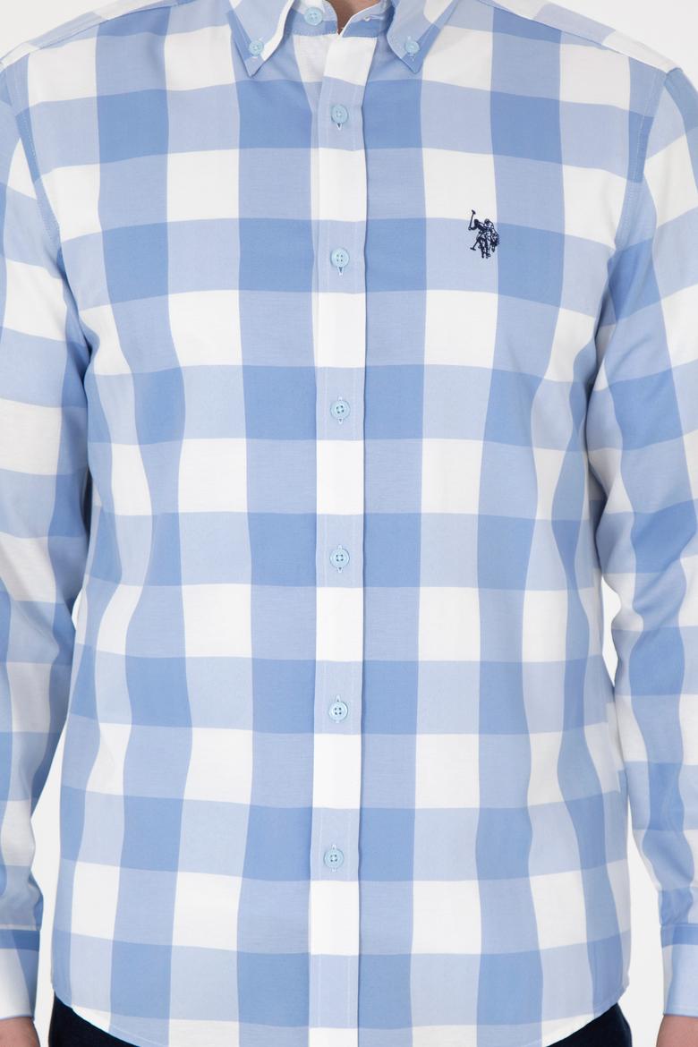 Erkek Açık Mavi Uzun Kollu Gömlek - 50296595023