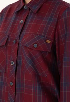 Kadın Kırmızı Uzun Kollu Tunik Gömlek - 50297096003