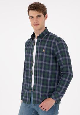 Erkek Haki Uzun Kollu Gömlek - 50296811023