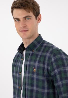 Erkek Haki Uzun Kollu Gömlek - 50296811023