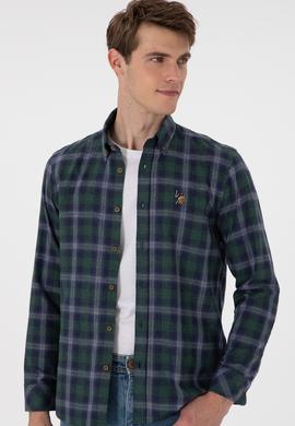 Erkek Haki Uzun Kollu Gömlek - 50296811023