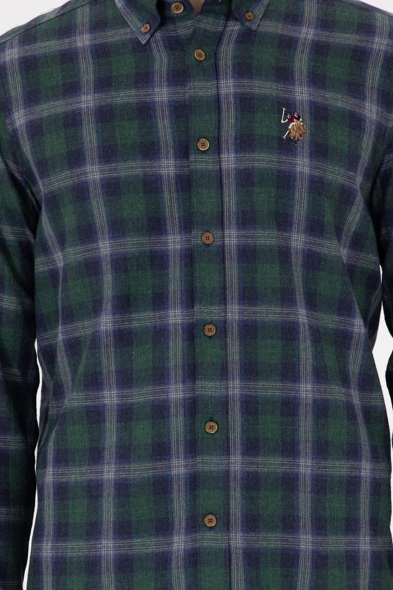 Erkek Haki Uzun Kollu Gömlek - 50296811023