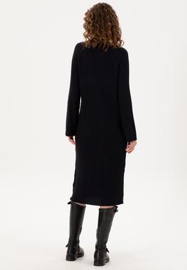 Kadın Lacivert Midi Boy Triko Elbise - 50297079007