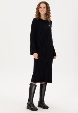 Kadın Lacivert Midi Boy Triko Elbise - 50297079007
