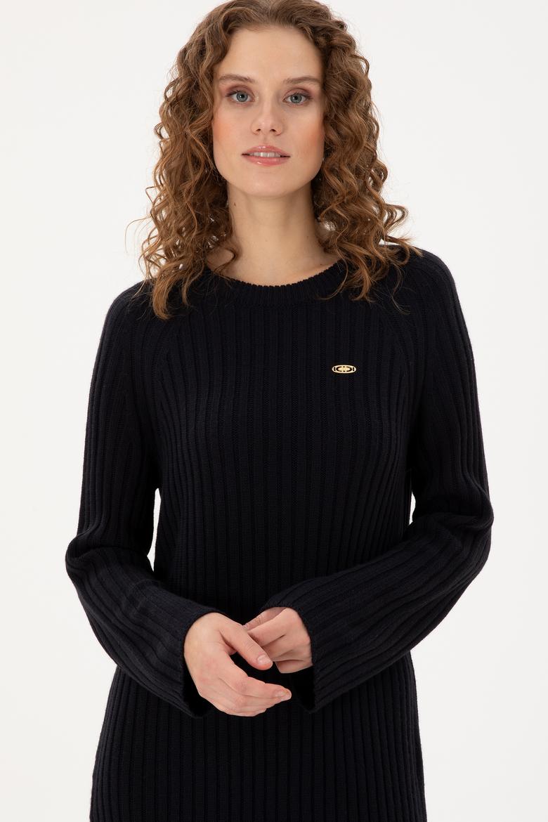 Kadın Lacivert Midi Boy Triko Elbise - 50297079007