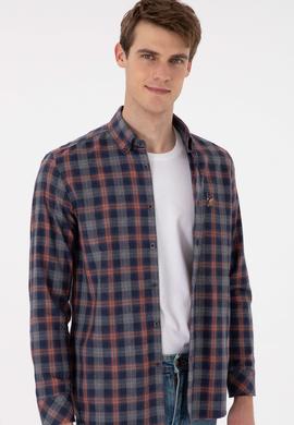 Erkek Lacivert Uzun Kollu Gömlek - 50296811009