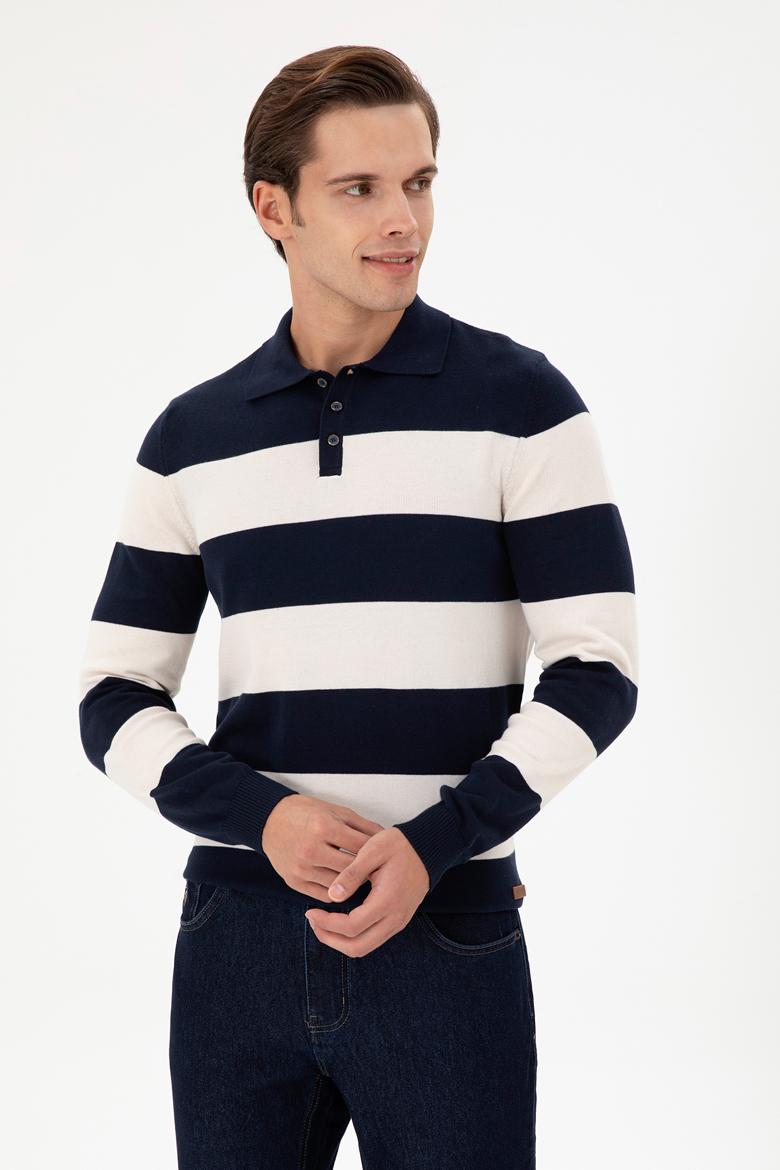 Erkek Lacivert Kazak - 50297019007