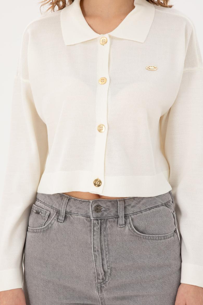 Kadın Kum Triko Hırka - 50297152012