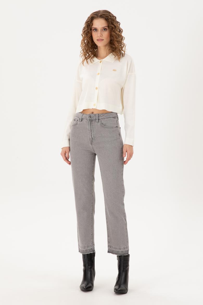 Kadın Kum Triko Hırka - 50297152012