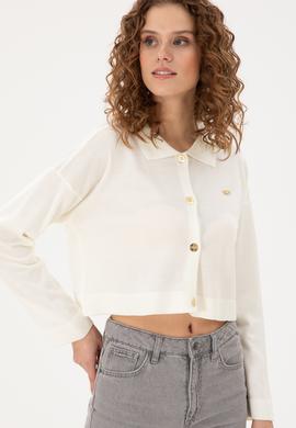 Kadın Kum Triko Hırka - 50297152012