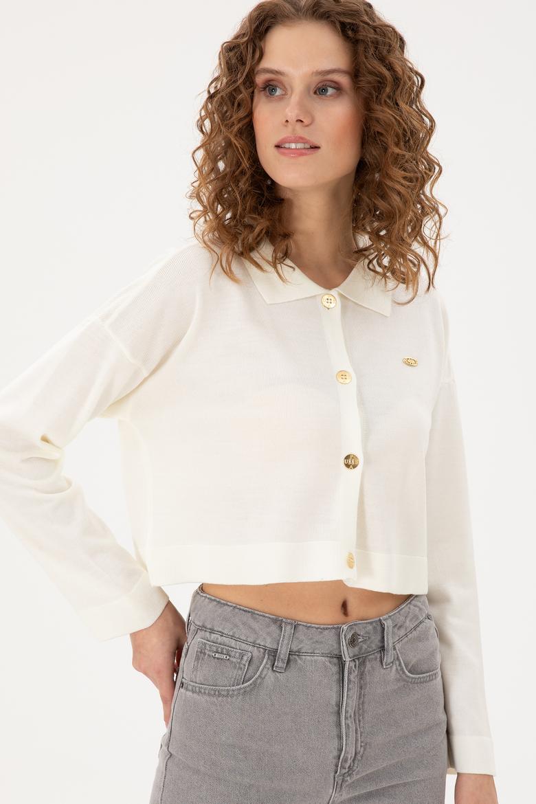 Kadın Kum Triko Hırka - 50297152012