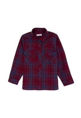 Kız Çocuk Kırmızı Uzun Kollu Gömlek - 50297470004