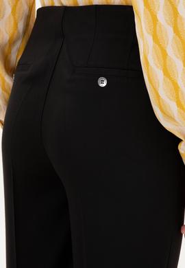 Kadın Siyah Carrot High Waist Fit Kanvas Pantolon - 50298545046