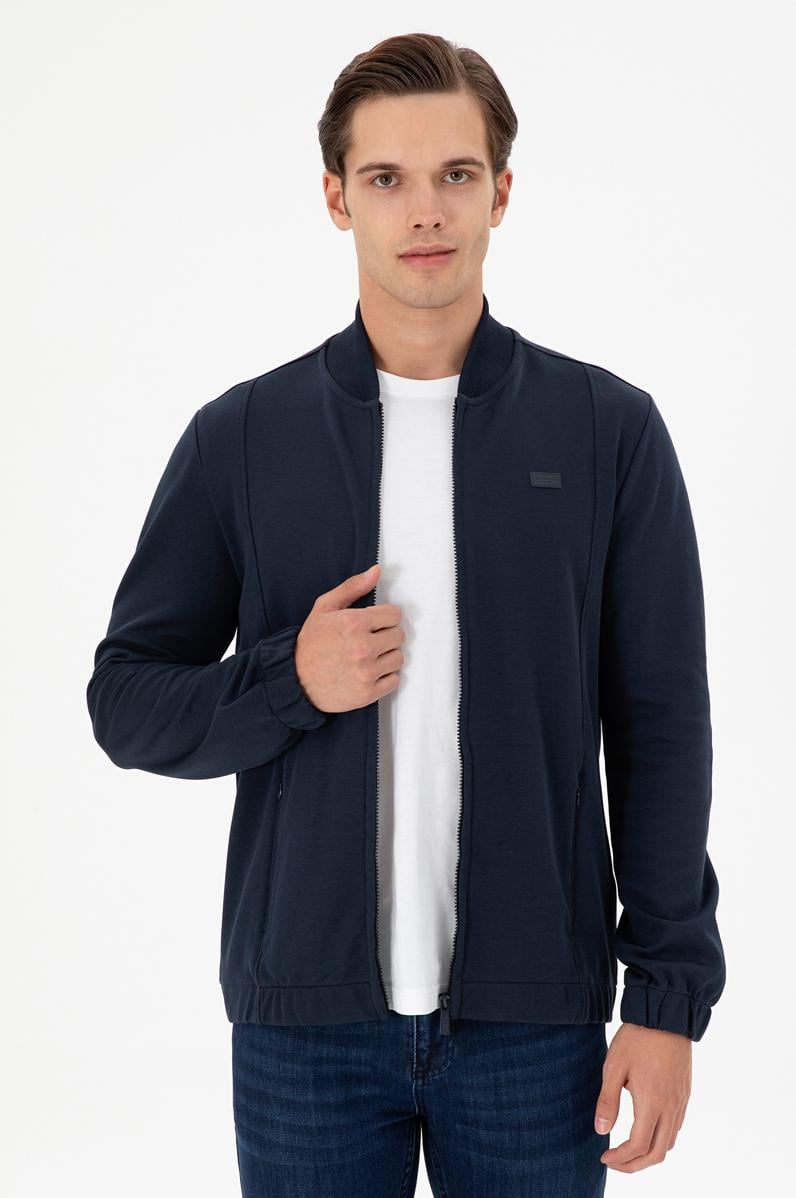 Erkek Lacivert Örme Hırka