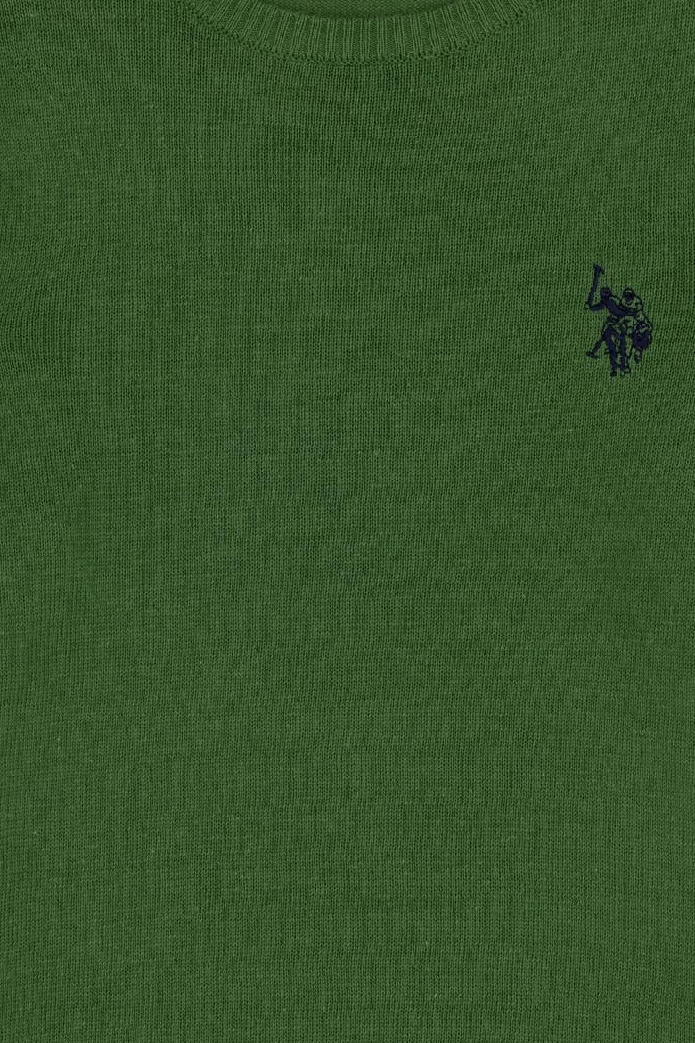 Erkek Çocuk Yeşil Basic Bisiklet Yaka Kazak - 50294188032