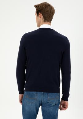 Erkek Lacivert Basic Kazak - 50294764043