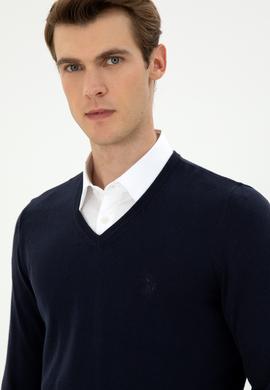 Erkek Lacivert Basic Kazak - 50294764043