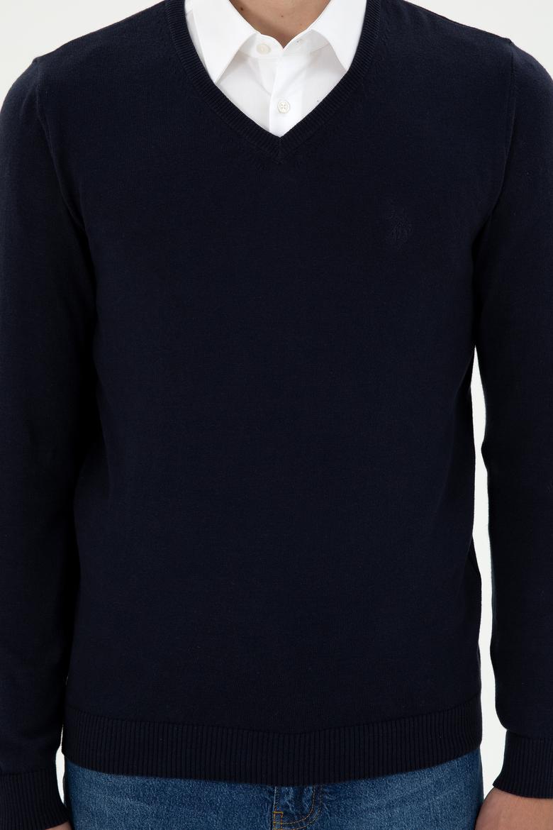 Erkek Lacivert Basic Kazak - 50294764043