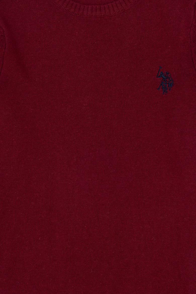 Erkek Çocuk Bordo Basic Bisiklet Yaka Kazak - 50294188009