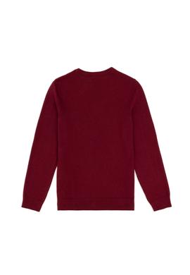 Erkek Çocuk Bordo Basic Bisiklet Yaka Kazak - 50294188009