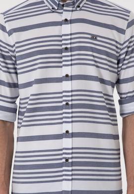 Erkek Lacivert Uzun Kollu Gömlek - 50296609009