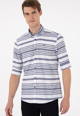 Erkek Lacivert Uzun Kollu Gömlek - 50296609009