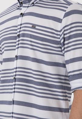 Erkek Lacivert Uzun Kollu Gömlek - 50296609009