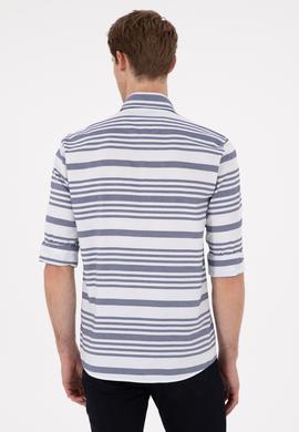 Erkek Lacivert Uzun Kollu Gömlek - 50296609009