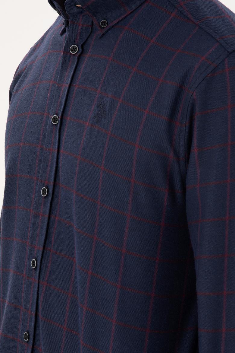 Erkek Lacivert Uzun Kollu Gömlek - 50296597033