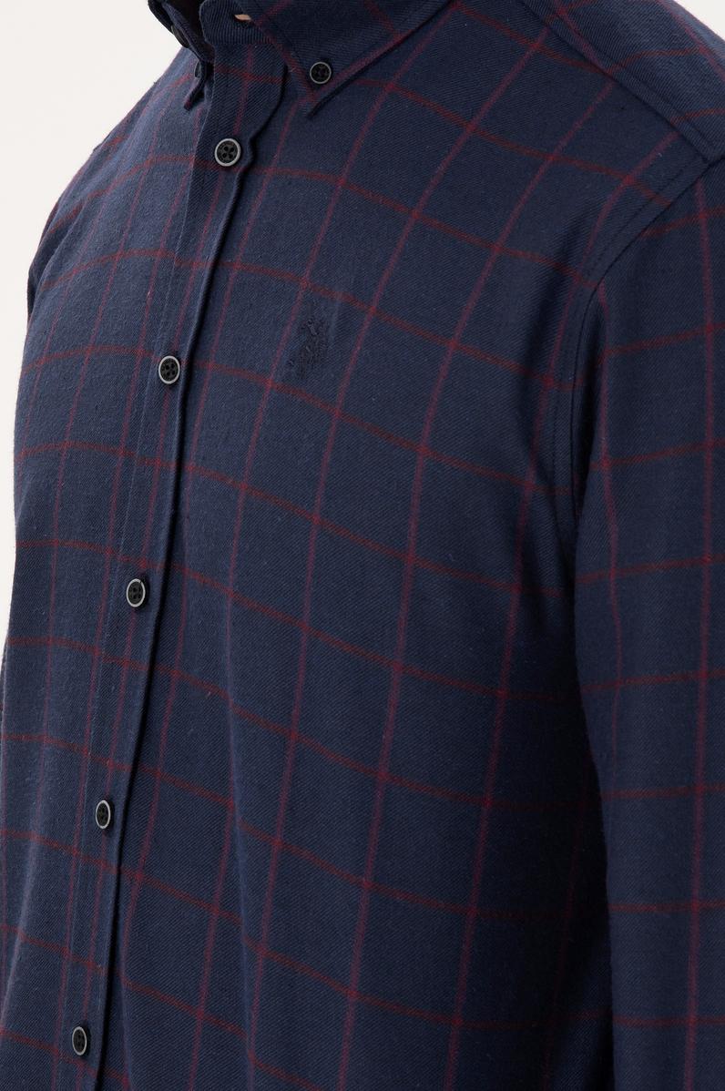 Erkek Lacivert Uzun Kollu Gömlek