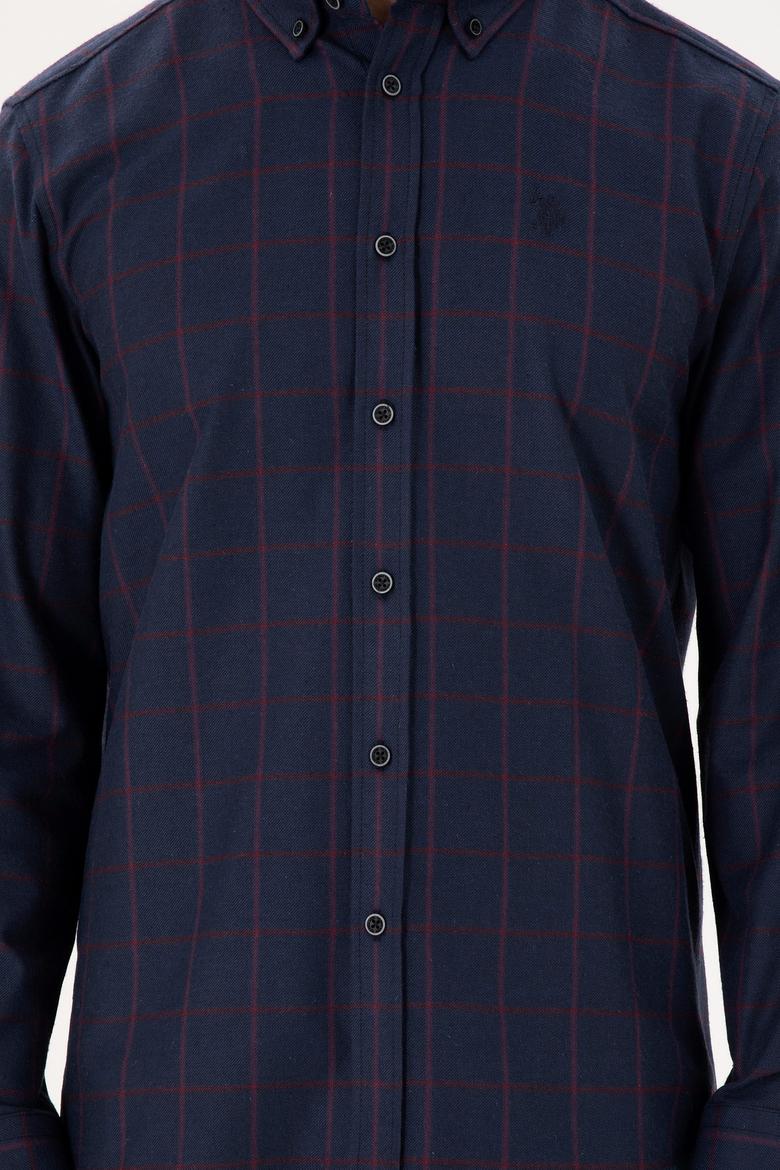 Erkek Lacivert Uzun Kollu Gömlek - 50296597033