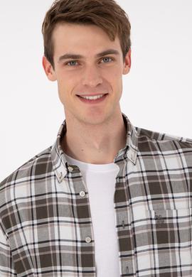 Erkek Açık Haki Uzun Kollu Gömlek - 50296780005