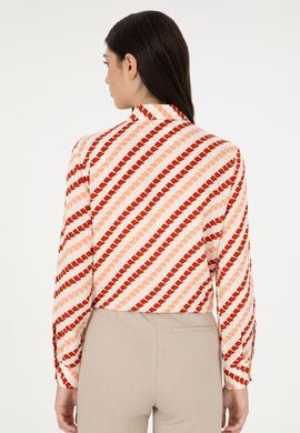 Kadın Krem Uzun Kollu Gömlek - 50297090027