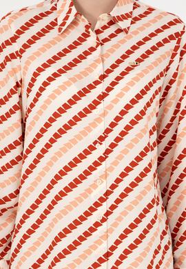 Kadın Krem Uzun Kollu Gömlek - 50297090027