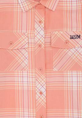 Kız Çocuk Turuncu Uzun Kollu Gömlek - 50297470016