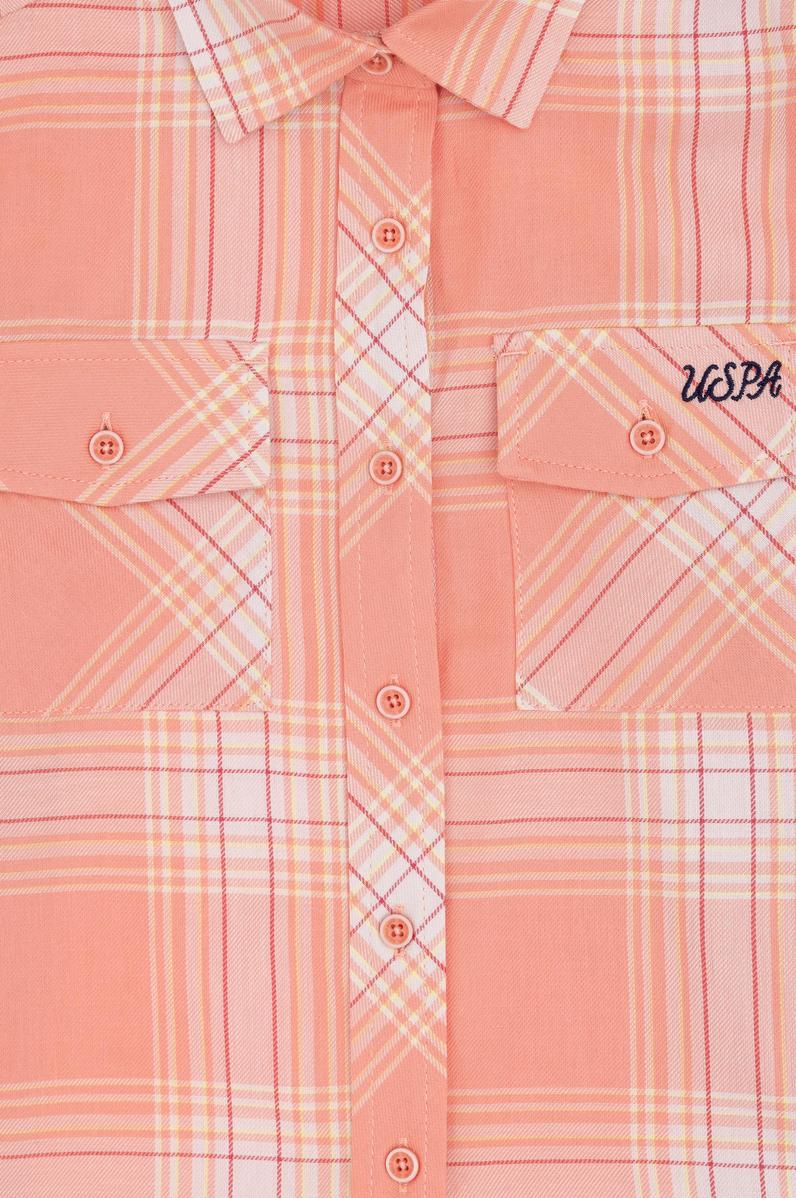 Kız Çocuk Turuncu Uzun Kollu Gömlek