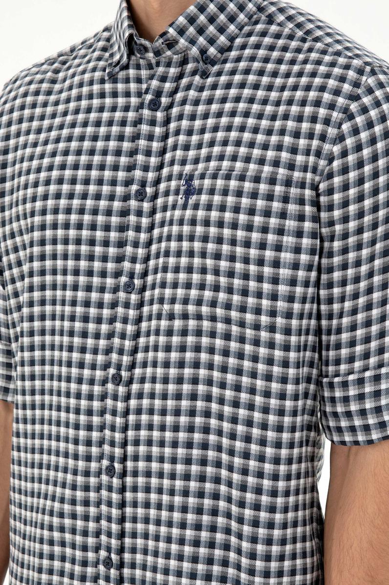 Erkek Lacivert Uzun Kollu Gömlek