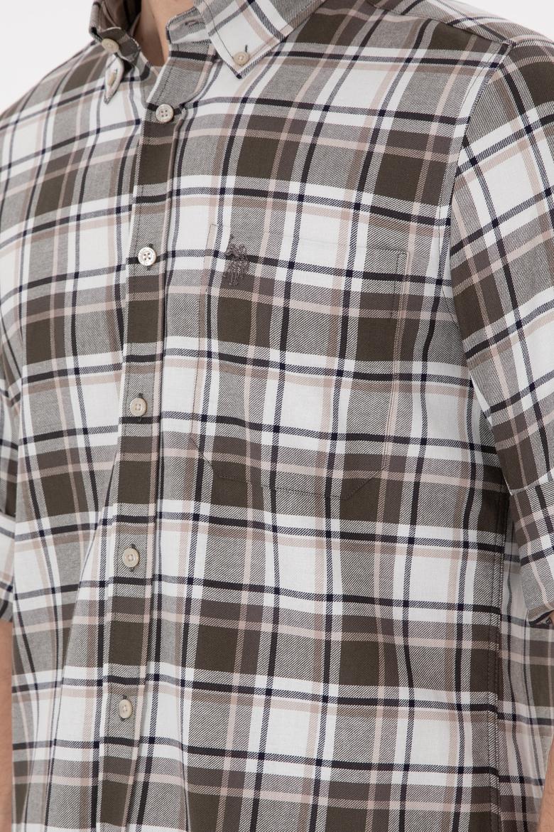 Erkek Açık Haki Uzun Kollu Gömlek - 50296780005