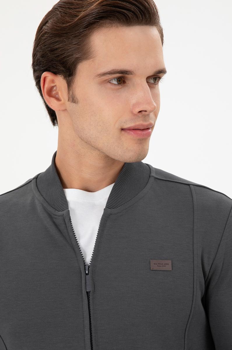 Erkek Antrasit Örme Hırka