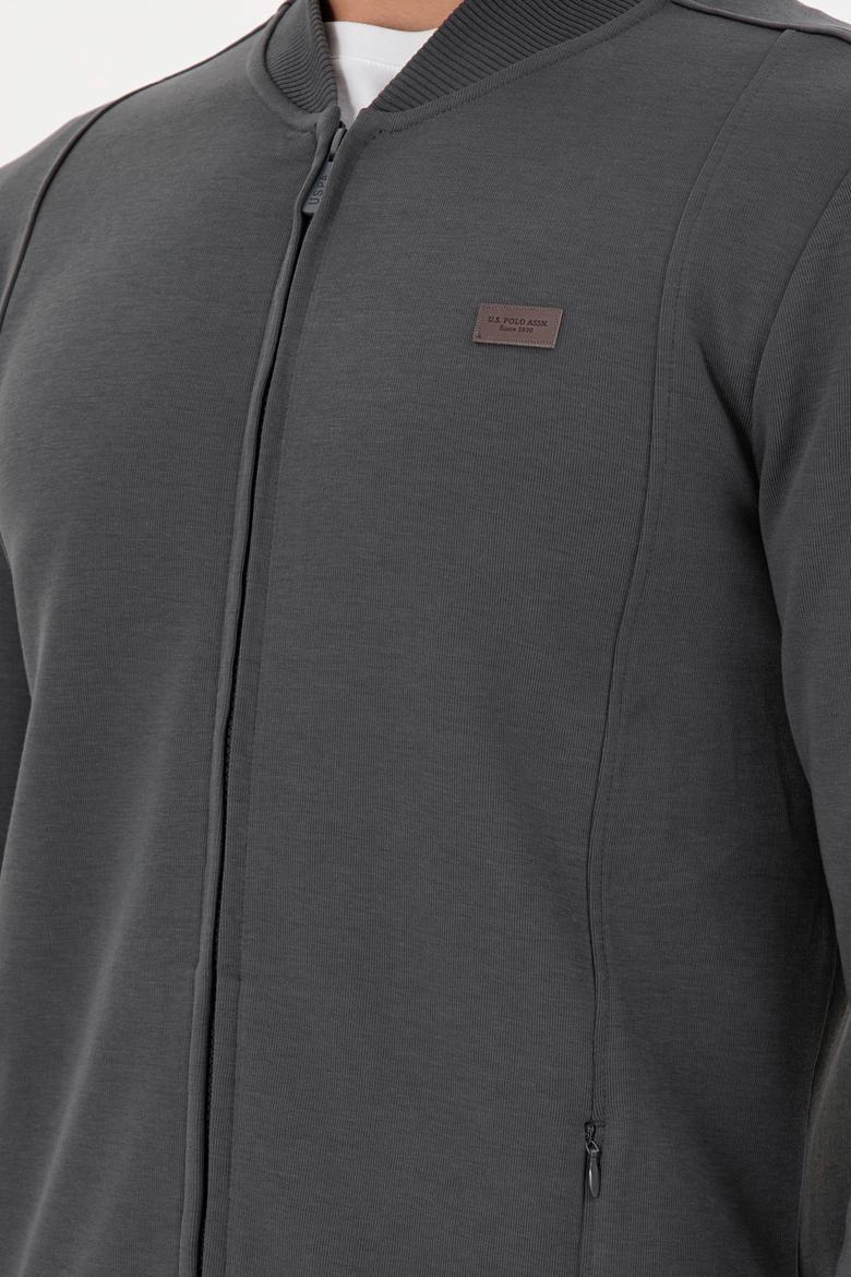 Erkek Antrasit Örme Hırka - 50293386018