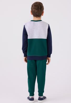 Erkek Çocuk Koyu Yeşil Pijama Takımı - 50299489004