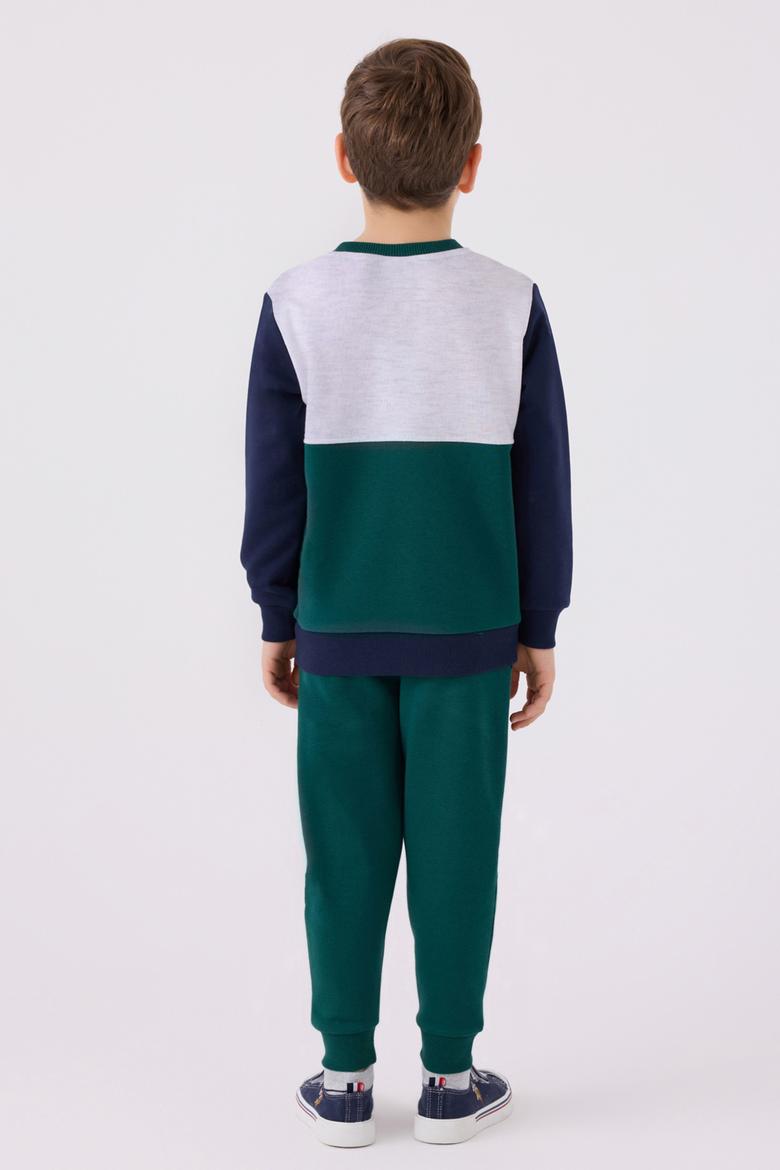 Erkek Çocuk Koyu Yeşil Pijama Takımı - 50299489004